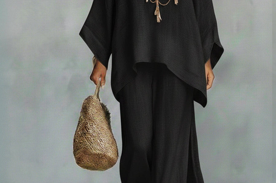 Celine™ | Elegant Linen Two-Piece Set
