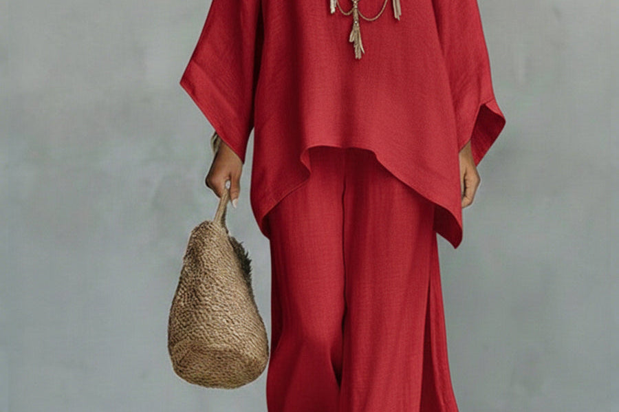 Celine™ | Elegant Linen Two-Piece Set