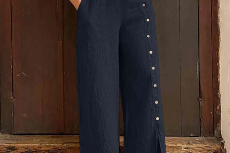 Hannah™ - Soft Plus Size Wide Leg Casual Pants